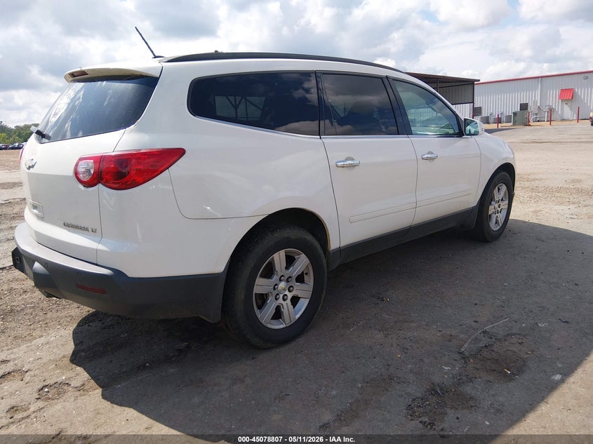 Vin: 1gnkrged8cj196262, lot: 45576361, chevrolet traverse 1lt 20124