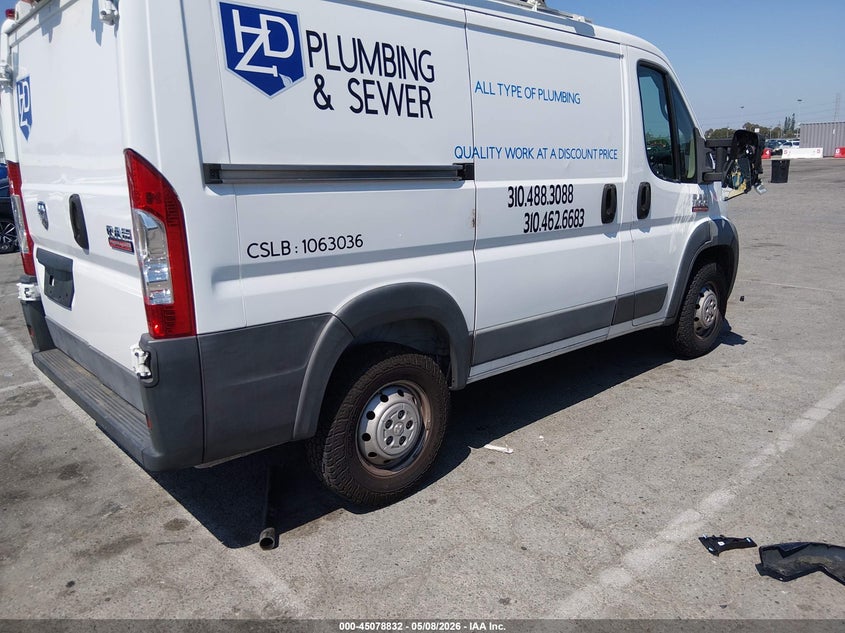 Vin: 3c6trvng7je115183, lot: 45576386, ram promaster 1500 low roof 118 wb 20184