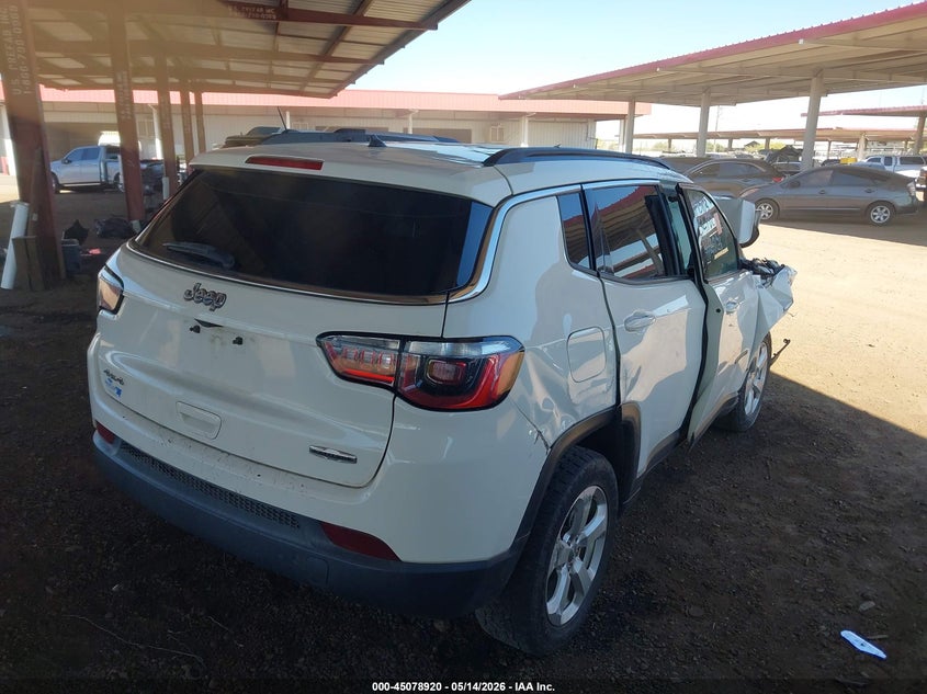 Vin: 3c4njdbb5ht674877, lot: 45576474, jeep new compass latitude 4x4 20174