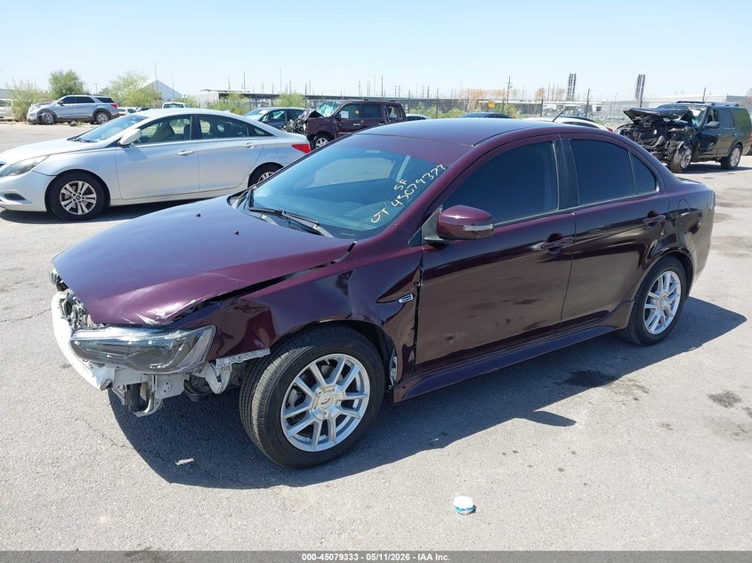 Vin: ja32u2fu3fu026143, lot: 45576887, mitsubishi lancer es 20152