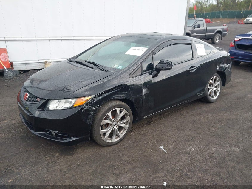 2012 Honda Civic 2.4 Si black Lot 111045079591 Vin 2HGFG4A59CH709132