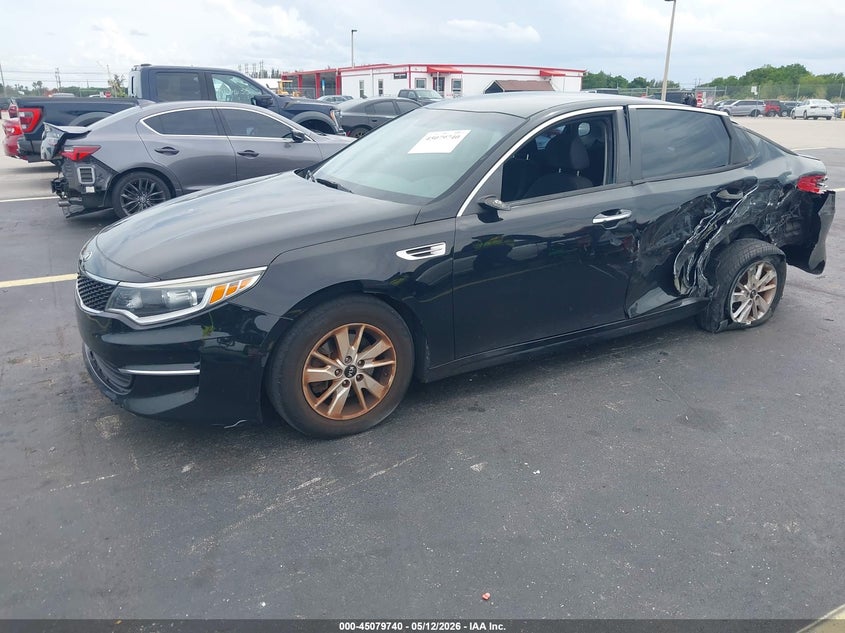 Vin: 5xxgt4l32gg038759, lot: 45577294, kia optima lx 20162
