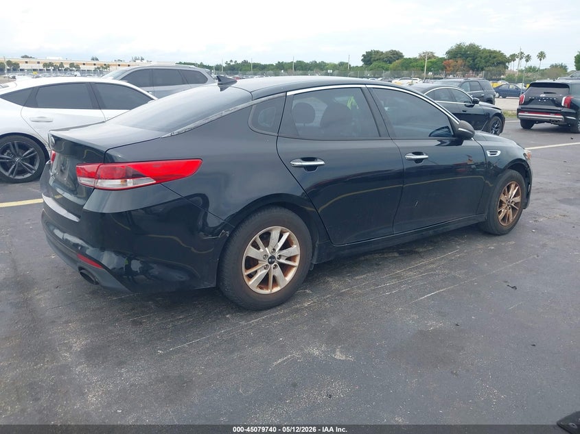 Vin: 5xxgt4l32gg038759, lot: 45577294, kia optima lx 20164