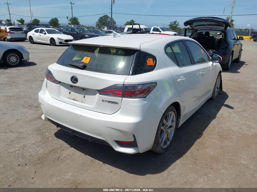 Vin: jthkd5bh5g2270738, lot: 45577366, lexus ct 200h 20164