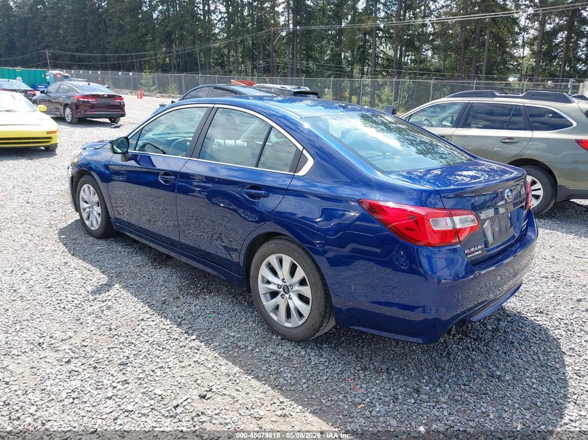 2015 SUBARU LEGACY SEDAN 2.5L H-4 DOHC, VVT, 175HP