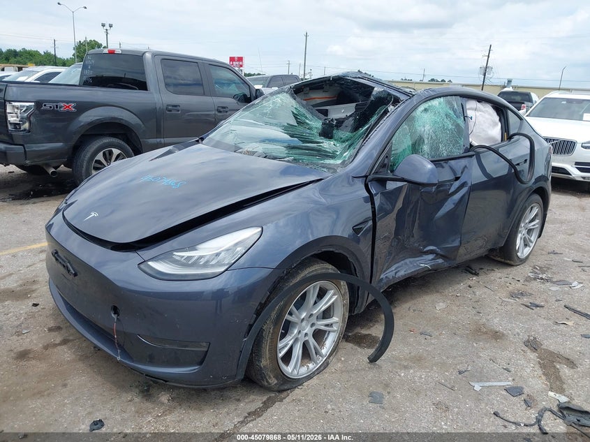 Vin: 7saygdee8nf327557, lot: 45577422, tesla model y long range dual motor all-wheel drive 20222