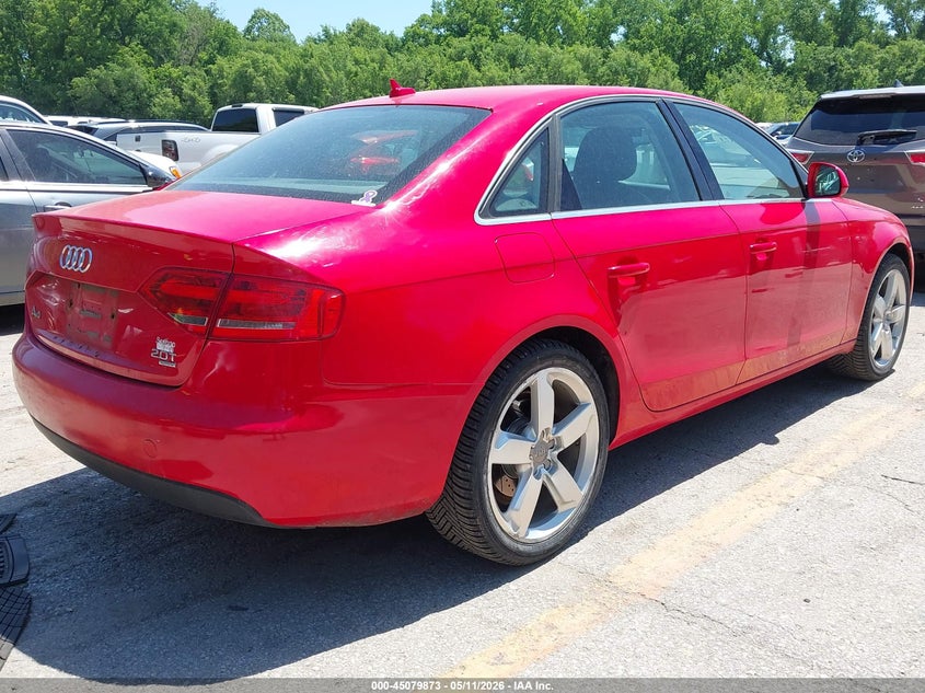 2009 AUDI A4 SEDAN 2.0L I-4 DI, DOHC, VVT, TURBO, 211HP