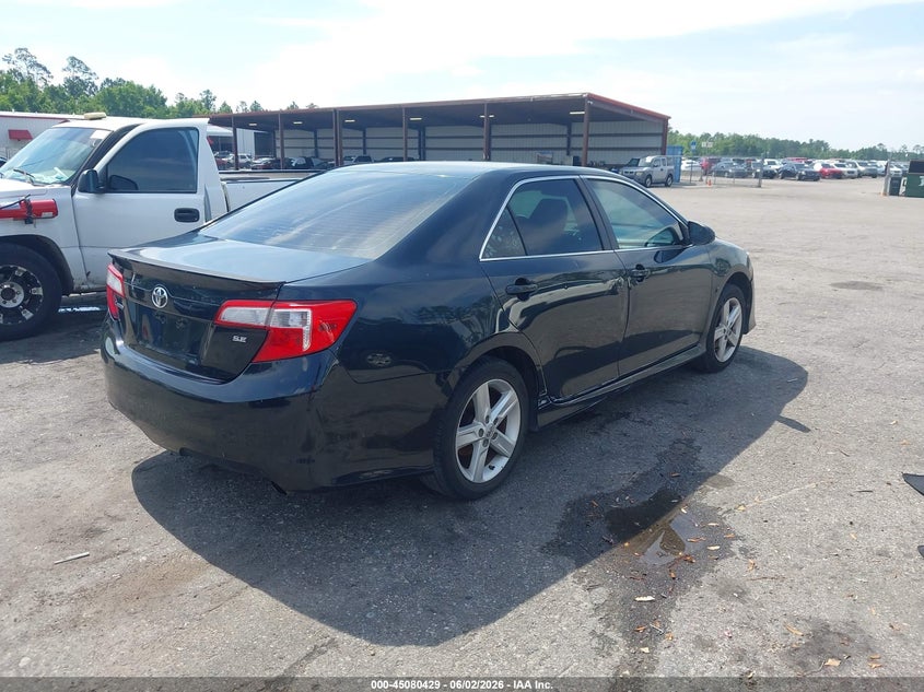 Vin: 4t1bf1fk2eu752493, lot: 45577983, toyota camry se 20144