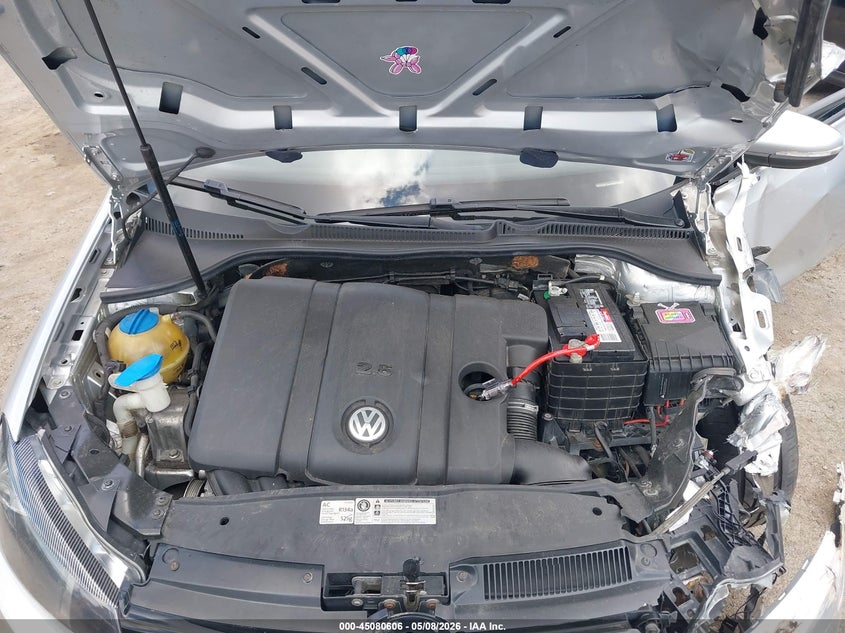 2011 Volkswagen Golf 2.5 2.5L 2-Door silver Lot 111045080606 Vin WVWAA7AJ1BW009484