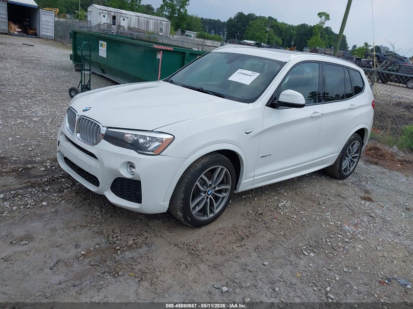 Vin: 5uxwx9c59g0d83563, lot: 45578250, bmw x3 xdrive28i 20162