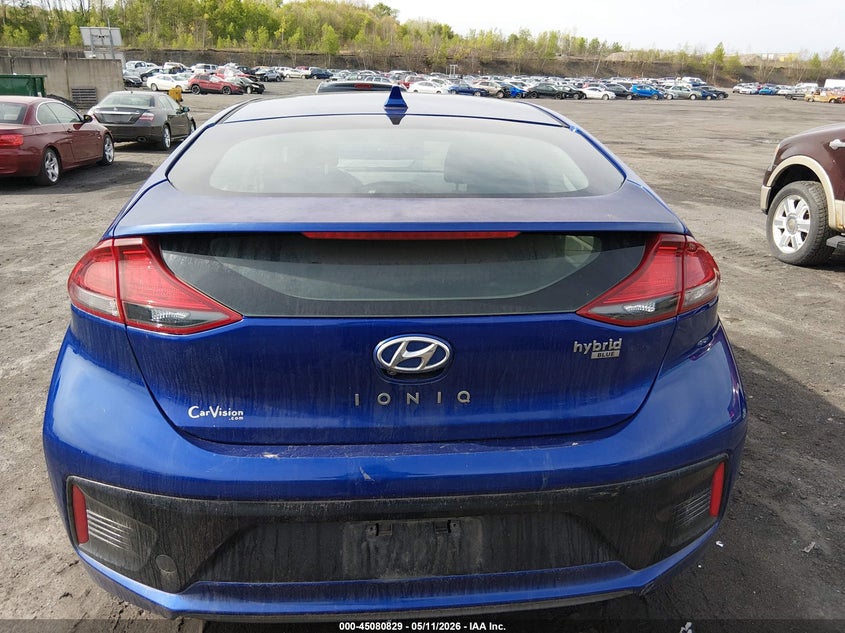 2019 Hyundai Ioniq Hybrid Blue VIN: KMHC65LC6KU166612 Lot: 45080829