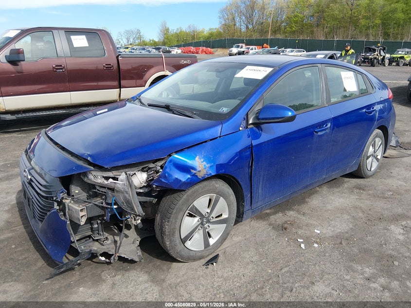 2019 Hyundai Ioniq Hybrid Blue KMHC65LC6KU166612 photo 1