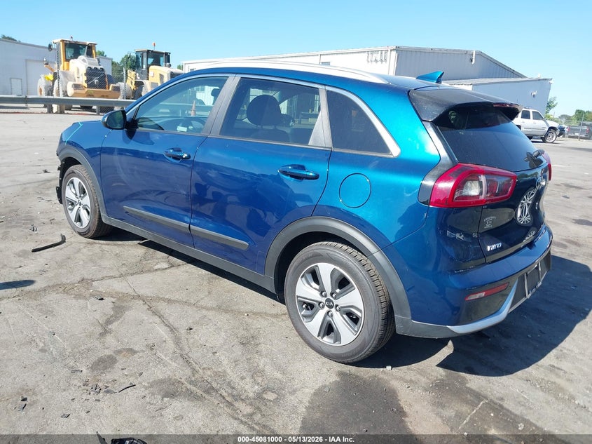 Vin: kndcb3lc3k5244200, lot: 45578563, kia niro lx 20193