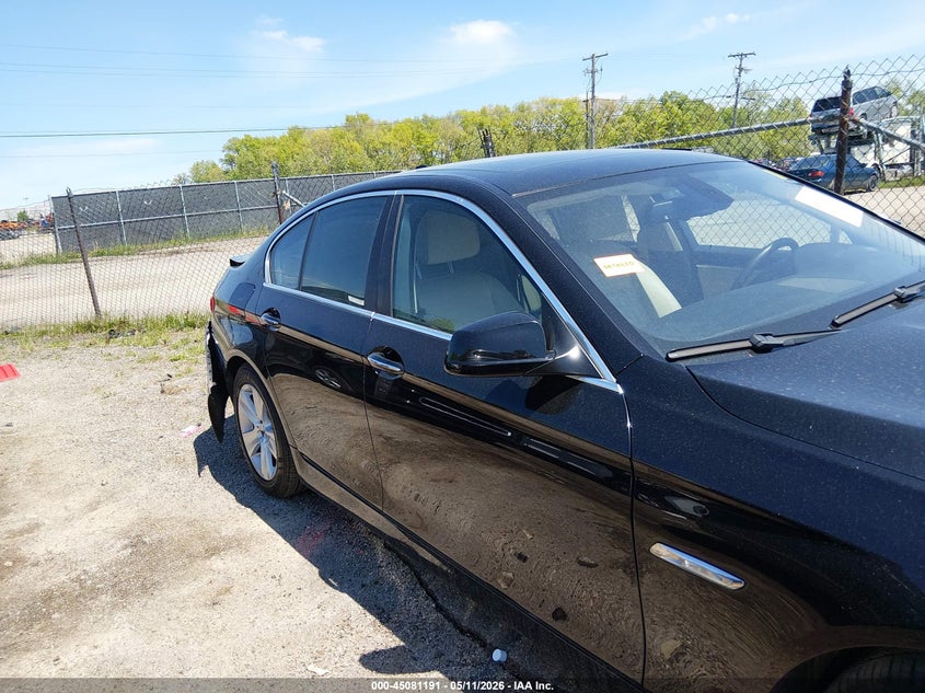 2011 BMW 5 series 3.0 528i Black Lot 111045081191 Vin WBAFR1C59BC741372