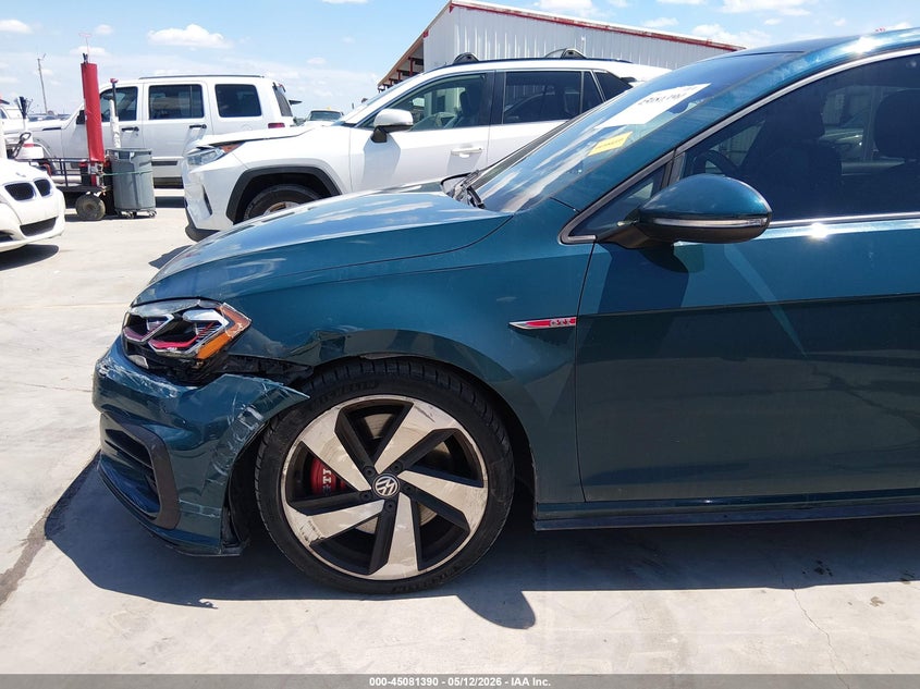 2019 Volkswagen Golf Gti 2.0T Autobahn/2.0T Rabbit Edition/2.0T S/2.0T Se VIN: 3VW6T7AU5KM010614 Lot: 45081390