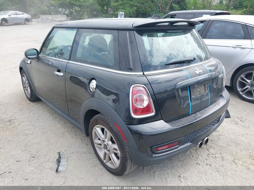 Vin: wmwsv3c51dt396797, lot: 45579020, mini hardtop cooper s 20133