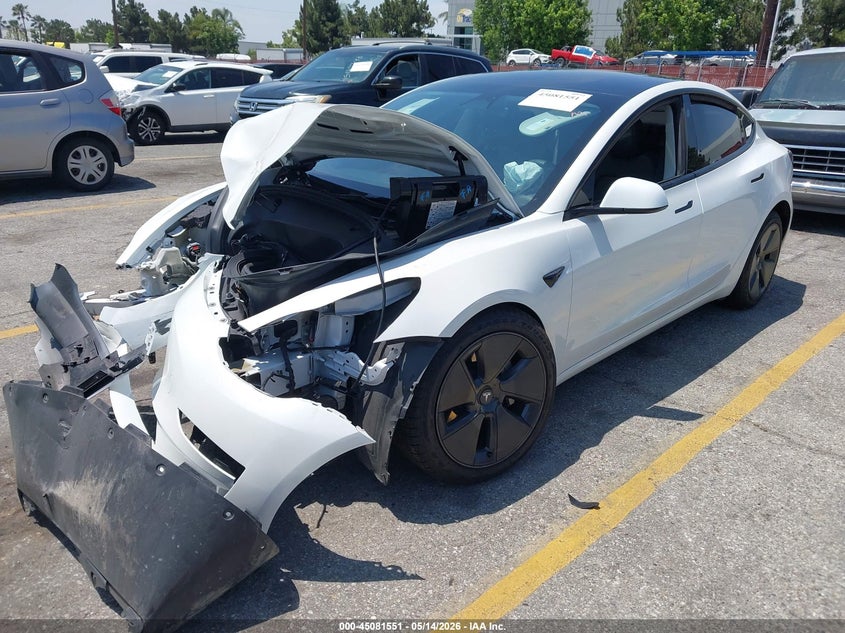Vin: 5yj3e1ea2pf581454, lot: 45579114, tesla model 3 rear-wheel drive 20232