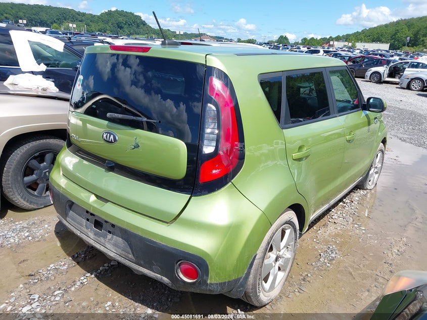 Vin: kndjn2a23j7890312, lot: 45579254, kia soul 20184