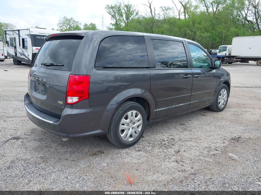 Vin: 2c4rdgbg7hr780501, lot: 45579313, dodge grand caravan se 20174