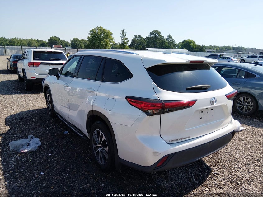 Vin: 5tdgzrah9ls017782, lot: 45579331, toyota highlander xle 20203
