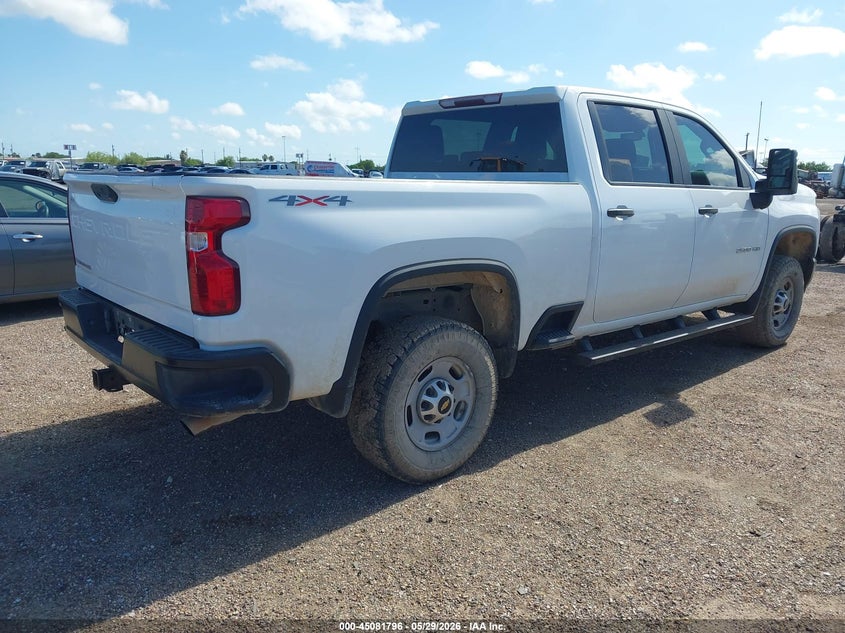 2020 Chevrolet Hd 4wd Standard Bed Wt White Lot 111045081796 Vin 1GC4YLE73LF103867