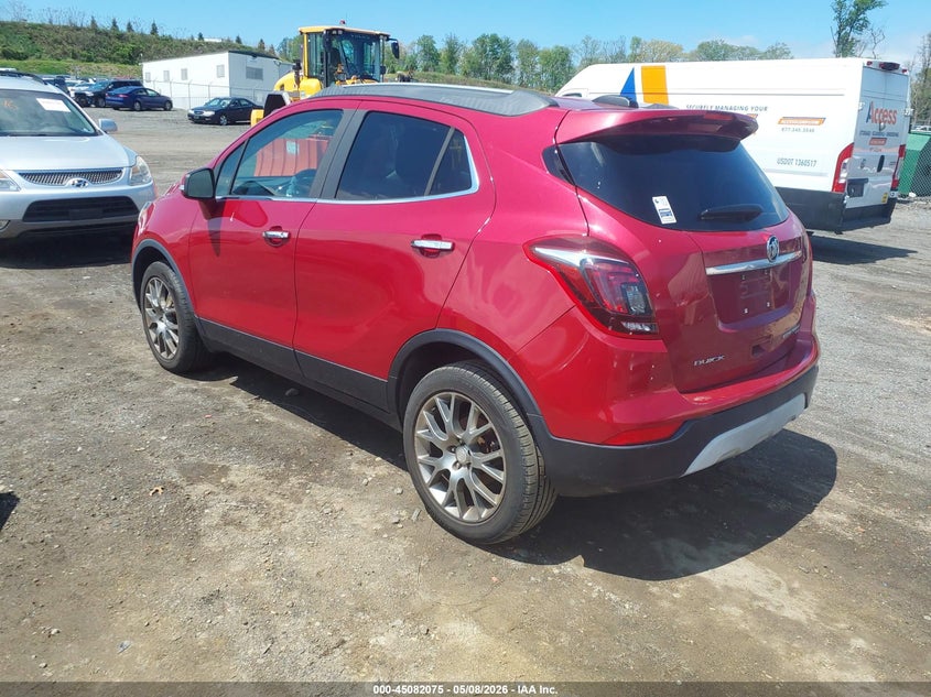 Vin: kl4cj2sb4hb172823, lot: 45579638, buick encore sport touring 20173