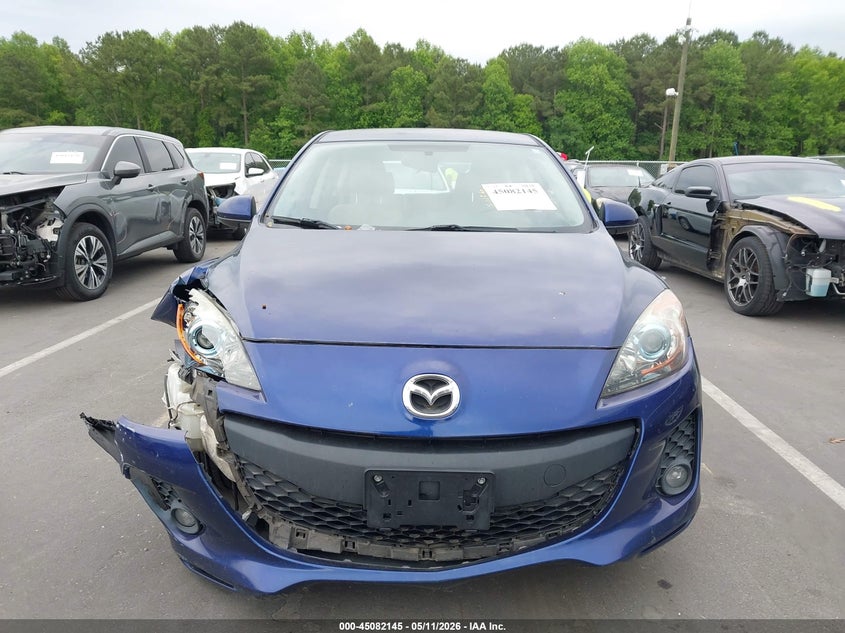 2012 Mazda 3 2.0 I Touring blue Lot 111045082145 Vin JM1BL1L71C1566584