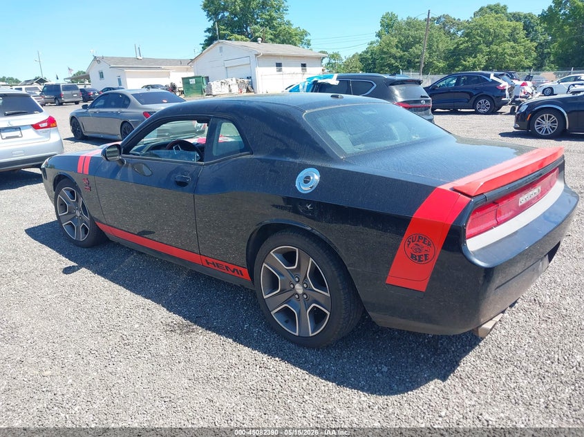 Vin: 2c3cdybt2ch109880, lot: 45579953, dodge challenger r/t 20123