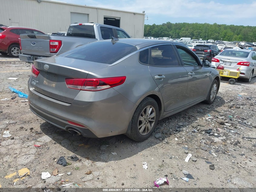 Vin: 5xxgt4l35gg109520, lot: 45580180, kia optima lx 20164