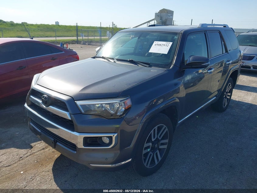 Vin: jtebu5jr2g5392110, lot: 45580495, toyota 4runner limited 20162