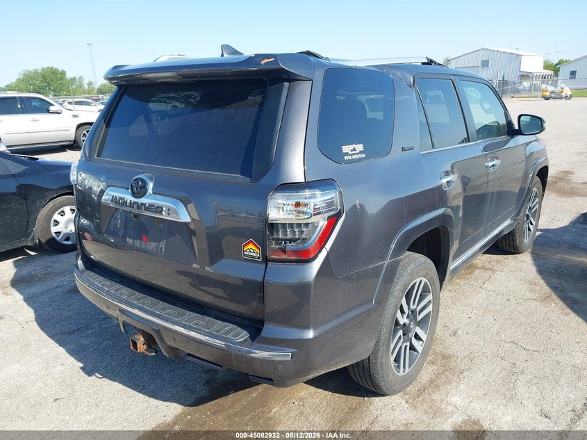 Vin: jtebu5jr2g5392110, lot: 45580495, toyota 4runner limited 20164
