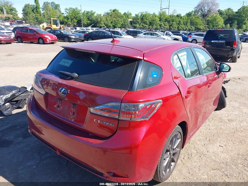 Vin: jthkd5bh2d2164551, lot: 45580802, lexus ct 200h 20134