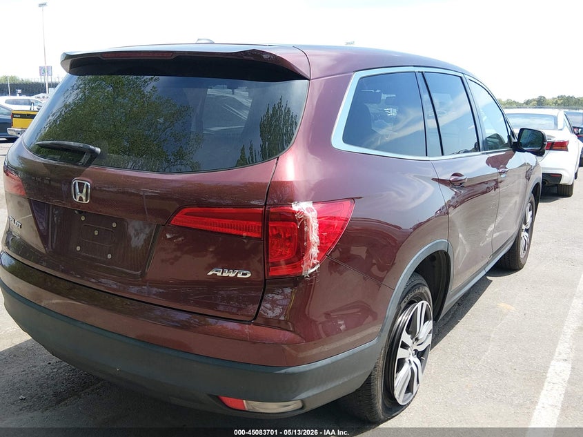 Vin: 5fnyf6h53jb012361, lot: 45581264, honda pilot ex-l 20184
