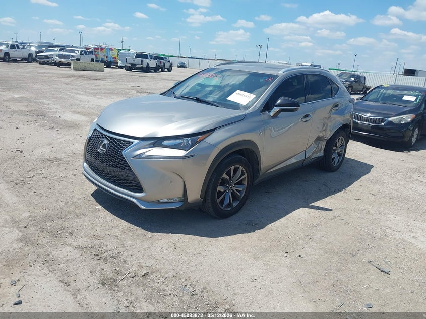 Vin: jtjyarbz9f2021522, lot: 45581435, lexus nx 200t f sport 20152