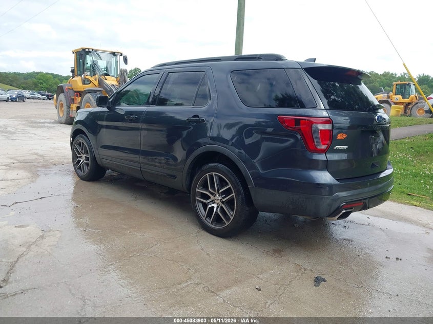 Vin: 1fm5k8gt7hga55221, lot: 45581466, ford explorer sport 20173
