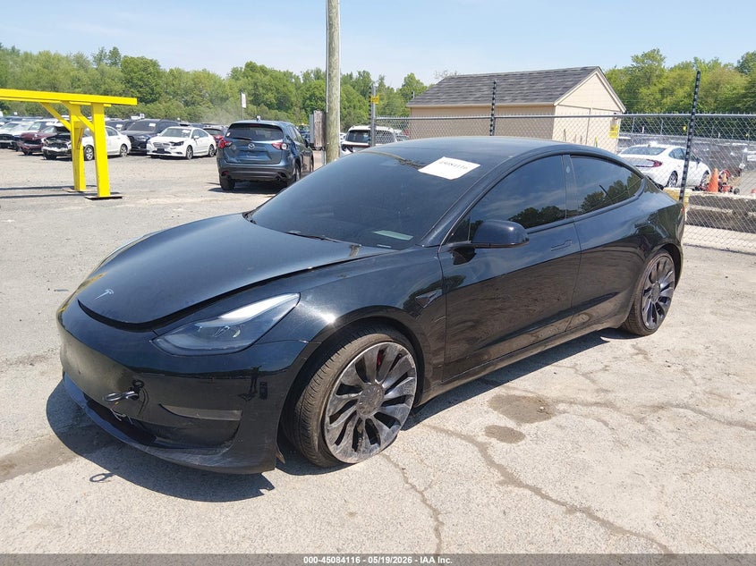 Vin: 5yj3e1ec4nf180339, lot: 45581679, tesla model 3 performance dual motor all-wheel drive 20222
