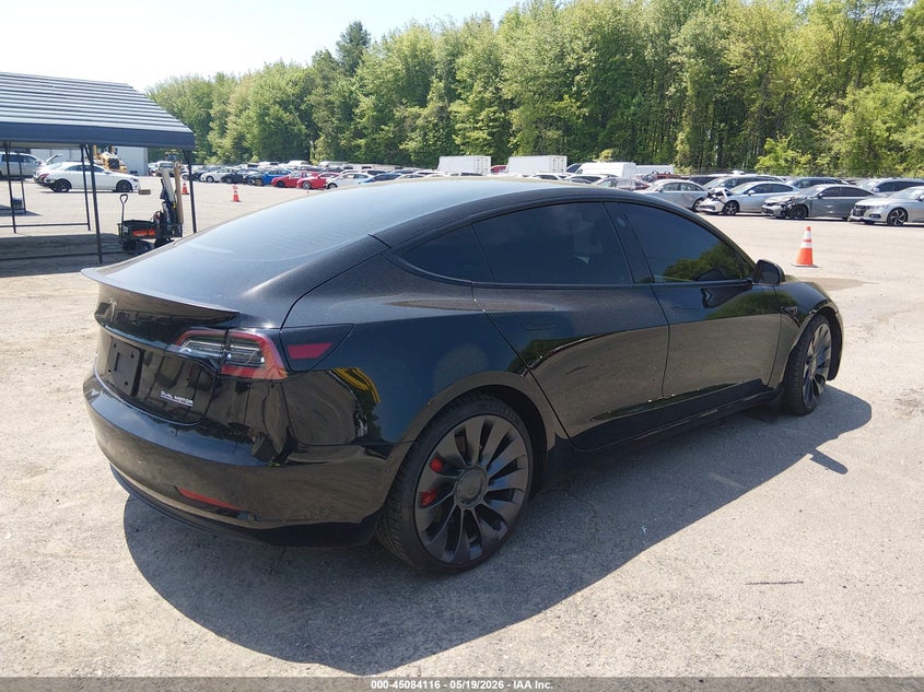 Vin: 5yj3e1ec4nf180339, lot: 45581679, tesla model 3 performance dual motor all-wheel drive 20224