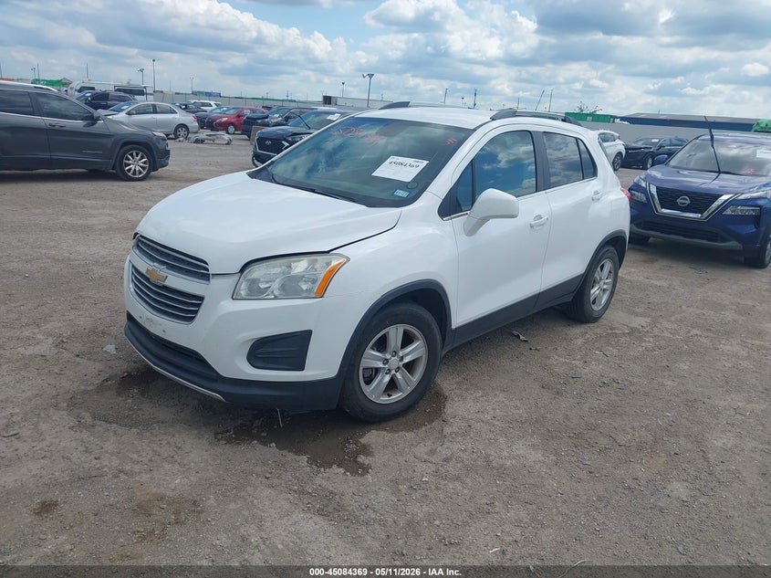 Vin: 3gncjlsb9gl202561, lot: 45581932, chevrolet trax lt 20162