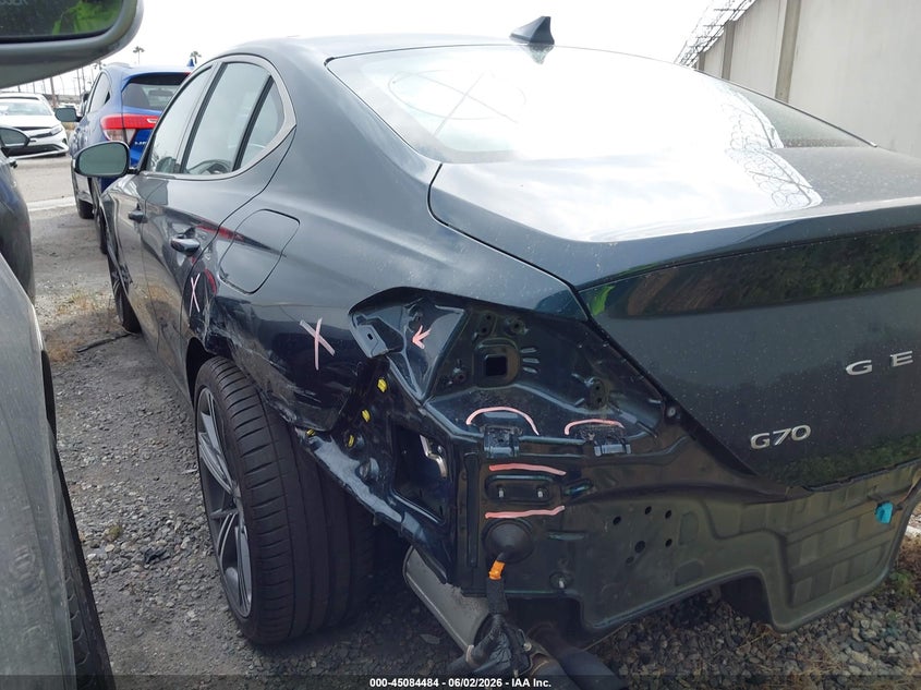 Vin: kmtg54se7su148076, lot: 45582047, genesis g70 3.3t rwd sport advanced 20253