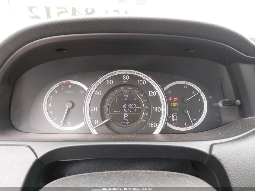 2013 HONDA ACCORD SEDAN 2.4L I-4 DI, DOHC, VVT, 185HP