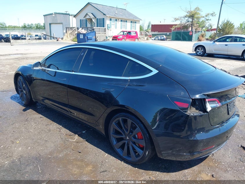 Vin: 5yj3e1ec2lf713138, lot: 45582600, tesla model 3 performance dual motor all-wheel drive 20203