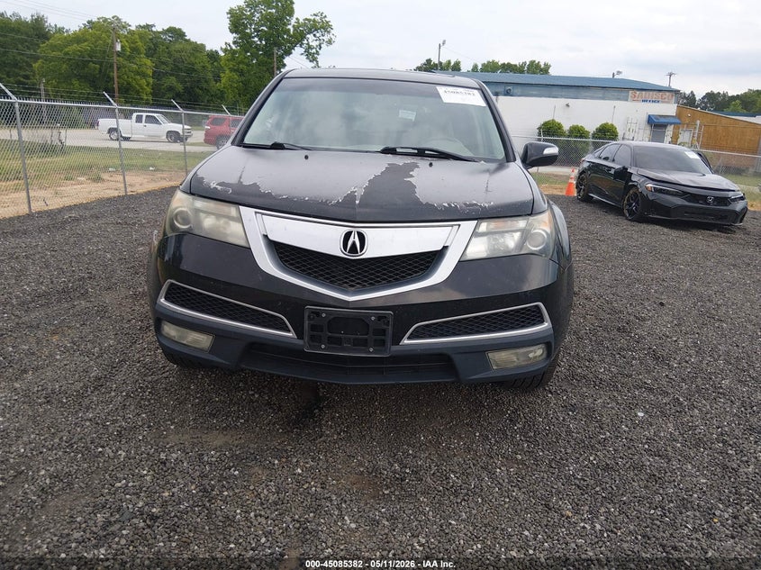 2012 Acura Mdx 3.7 Black Lot 111045085382 Vin 2HNYD2H28CH549531