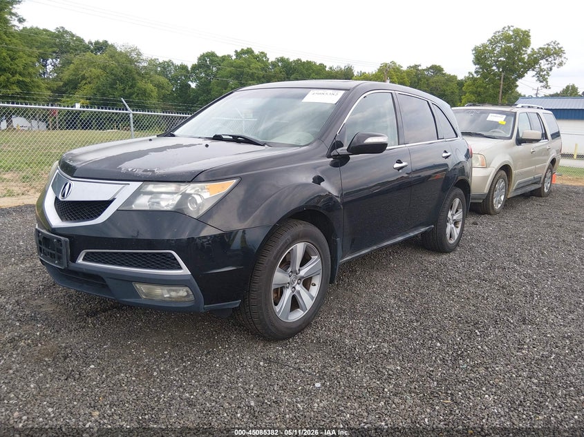 2012 Acura Mdx 3.7 Black Lot 111045085382 Vin 2HNYD2H28CH549531