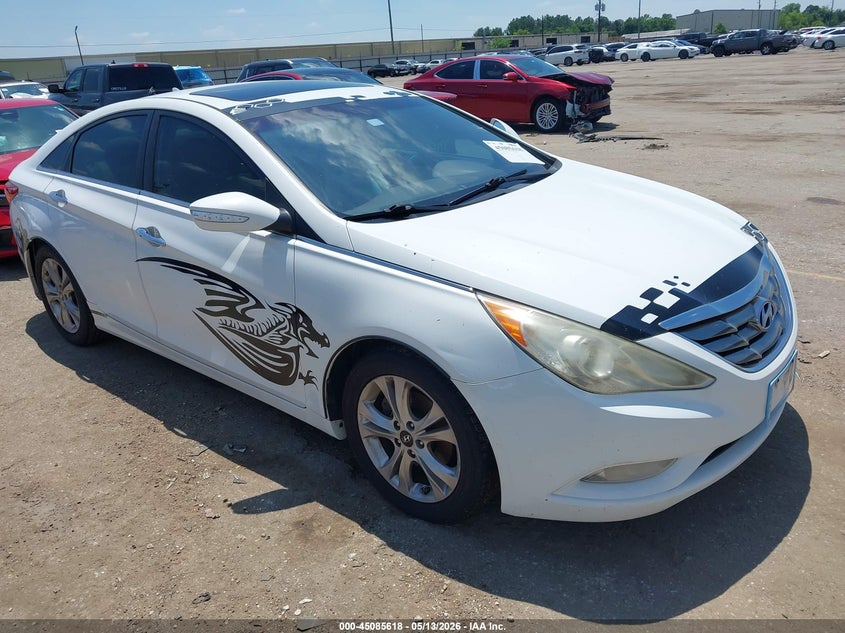 2011 Hyundai Sonata 2.4 Limited white Lot 111045085618 Vin 5NPEC4AC1BH285374