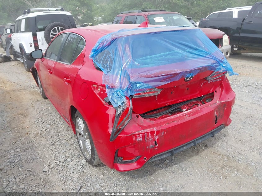 Vin: jthkd5bh3f2219642, lot: 45583253, lexus ct 200h 20153