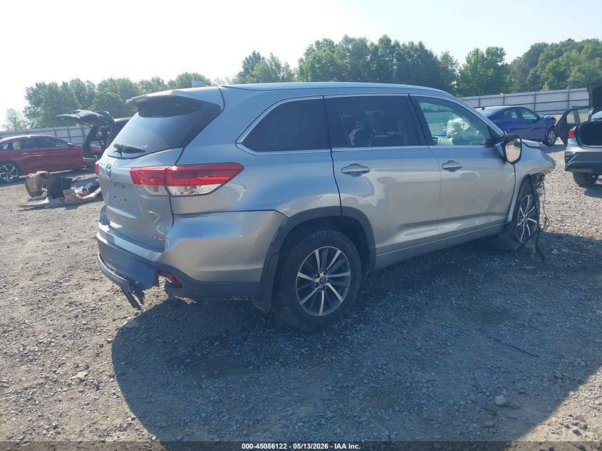 Vin: 5tdjzrfh7hs407320, lot: 45583685, toyota highlander xle 20174