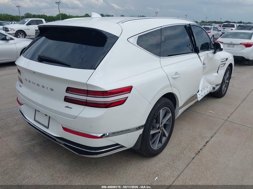 Vin: kmuhbesb0su291262, lot: 45583738, genesis gv80 2.5t advanced awd 20254