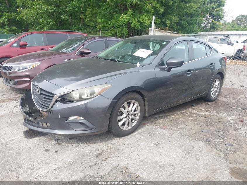 Vin: jm1bm1u75g1332076, lot: 45583756, mazda mazda3 i sport 20162