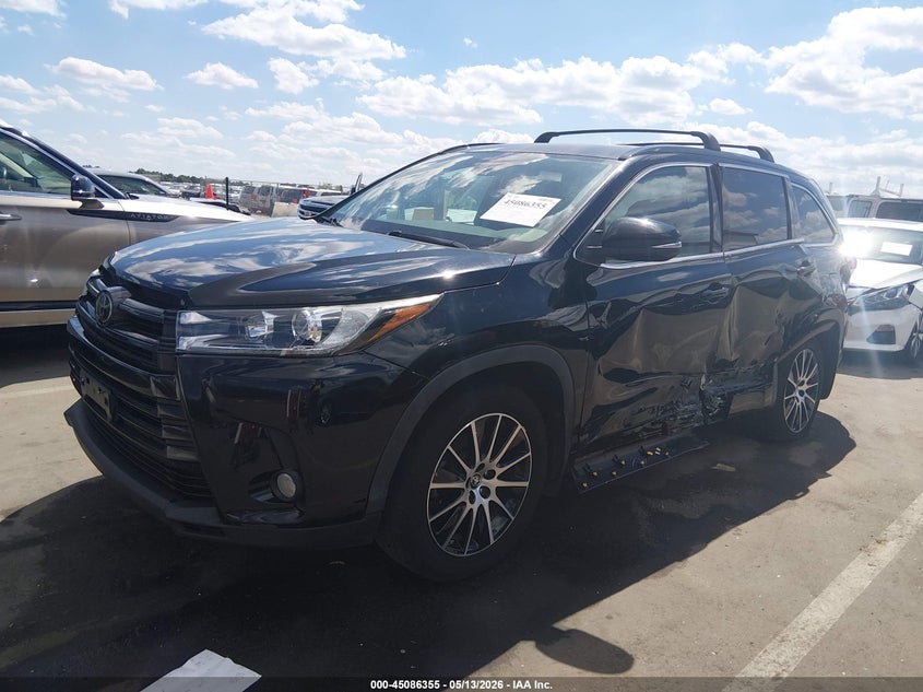Vin: 5tdjzrfhxhs396460, lot: 45583918, toyota highlander se 20172