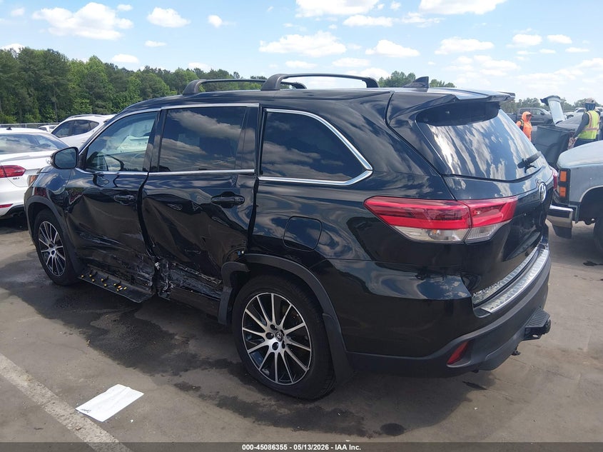 Vin: 5tdjzrfhxhs396460, lot: 45583918, toyota highlander se 20173